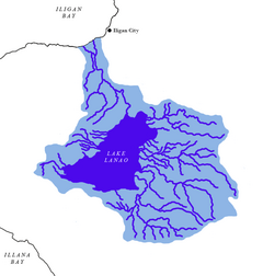 אגם Lanao-Agus watershed2.png