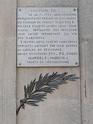 Plaque "Souviens-toi".