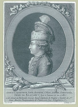 Chevalier d'Eon (i herrekjole)
