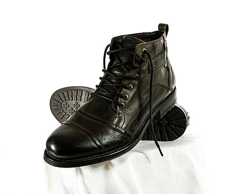 Leather boots men's