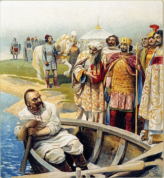 Tiedosto:Lebedev Svyatoslavs meeting with Emperor John.jpg