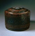 Lidded cosmetic box, Western Han dynasty, about 100 BC – 25 AD