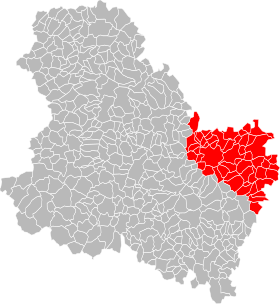 Ubicación de la comunidad de municipios de Le Tonnerrois en Borgoña