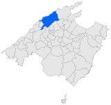 Location of the municipality of Escorca