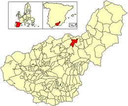 Villanueva de las Torres - Carte