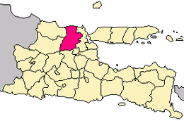 Régence de Lamongan - Carte