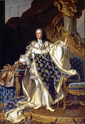 Louis XV.  Rigaud Hyacinth'in portresi.