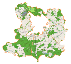 Mapa lokalizacyjna gminy wiejskiej Lubin