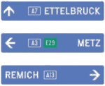 Diagrama indicatoarelor rutiere din Luxemburg E 1 c.gif