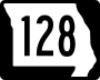 Route 128 marker