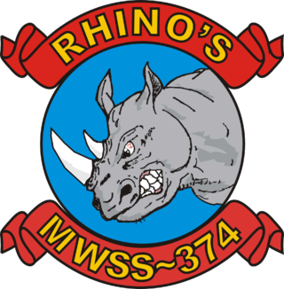 <span class="mw-page-title-main">Marine Wing Support Squadron 374</span> Aviation ground support unit of US Marine Corps