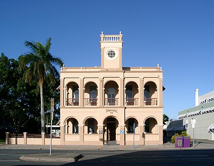 Town Hall, built in 1912, now serves as a tourist information centre.