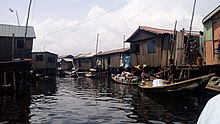 Elendsviertel auf dem Wasser: Makoko, Lagos