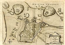 Old map of Saint-Malo