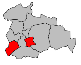 Canton de Carpentras-Sud - Carte