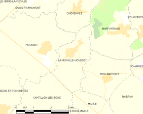 Poziția localității La Neuville-Housset