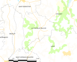 Mapa obce La Chapelle-Baloue