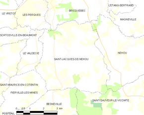 Poziția localității Saint-Jacques-de-Néhou