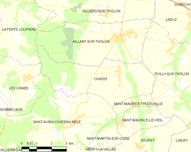 Mapa obce Chassy