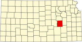 Localisation de Comté de Chase(Chase County)