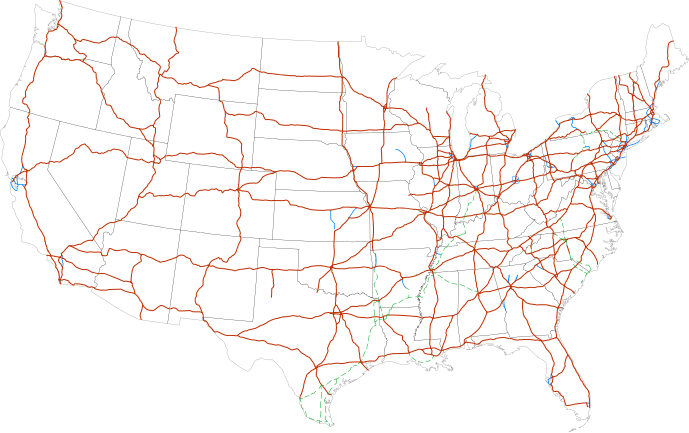 Vaizdas:Map of current Interstates.svg