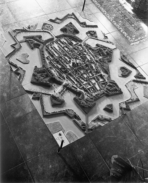 Model of the city of Naarden, Netherlands