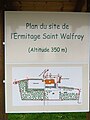 Ermitage Saint-Walfroy : plan.