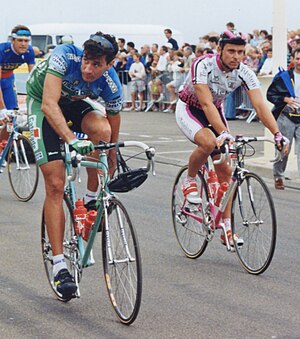 Mario Scirea et Uwe Raab lors du Tour de France 1993.jpg