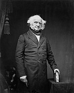 Martin Van Buren was the eighth president of the United States (1837-1841) and the second Democratic president. Martin Van Buren by Mathew Brady c1855-58.jpg