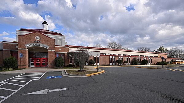 The front of McLean High School, McLean, VA