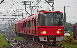 一列正在津島線上行駛的名鐵3500系電車