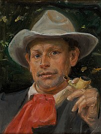 Michael Ancher: Portræt af Martin Andersen Nexø (Porträt von Martin Andersen Nexø)