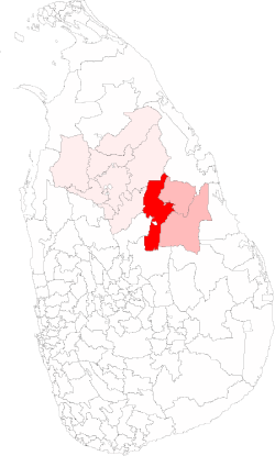 Location of Minneriya
