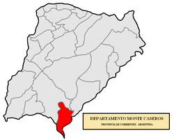 موقعیت بخش مونت کازروس در نقشه