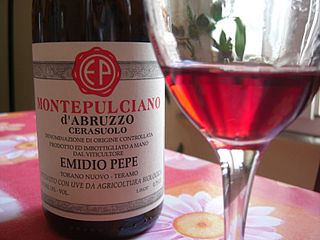 <span class="mw-page-title-main">Cerasuolo d'Abruzzo</span> Italian classification of rosé wine