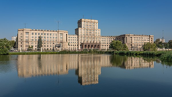 Main Building of the Bauman University. View from the Yauza River side