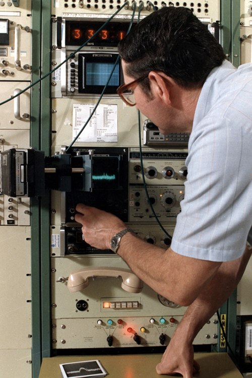 A NOAA engineer at work