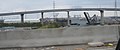 View of the canal looking riverward from the Gentilly Bridge, with the "I-10 high-rise" bridge visible nearby.