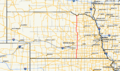 English: Map of Nebraska Highway 14 Data Sources: * Nebraska Highways - NebraskaMap.gov - Dec 2016 * Nebraska County Boundaries - NebraskaMap.gov - Dec 2016 * Nebraska City Boundaries - NebraskaMap.gov - Dec 2016   This image was created with QGIS.