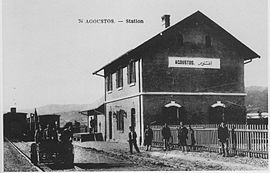 Железничката станица во Негуш кон крајот на XIX век