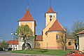 St. Wenceslaus church and bell tower in Nehvizdy