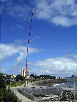 Der Wind Wand von Len Lye in New Plymouth