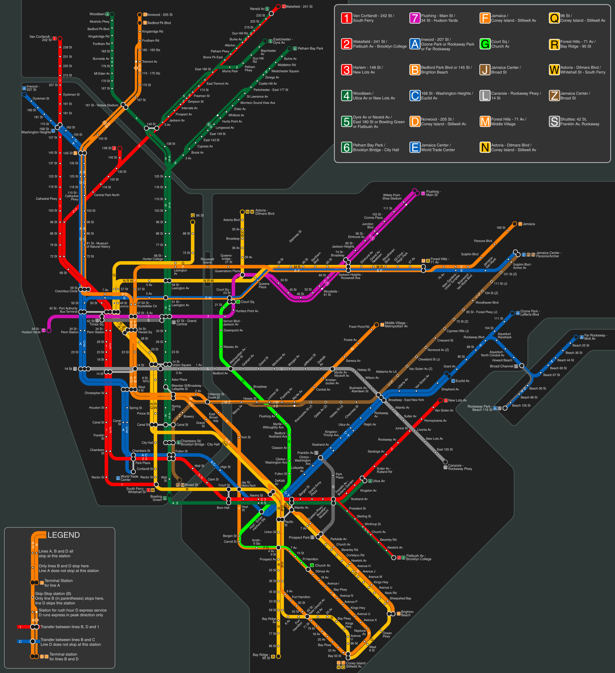 n r w subway map Map Of World New York Metro n r w subway map