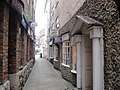 Watchbell Lane, Newport, Isle of Wight, which features many small independent shops.