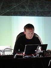 Alva Noto uses sonification in his music. NicolaiRasterNotonLive.jpg