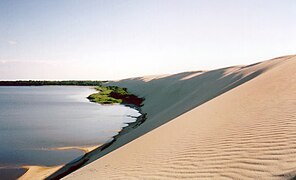 Dunas de arena en el istmo de Curlandia (Patrimonio de la Humanidad).