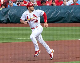 Milwaukee, United States Of America. 08th Apr, 2023. April 8, 2023: St.  Louis Cardinals first baseman Paul Goldschmidt (46) getting ready to hit  during the game between the Milwaukee Brewers and the