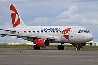 OK-NEP Airbus A319 CSA Czech Airlines (7976446952).jpg