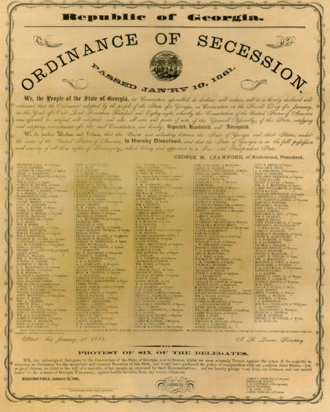 File:Ordinance of Secession Milledgeville, Georgia 1861.png