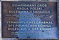 * Nomination Plaque at the assumed tomb of Boleslav II of Poland at the exterior north wall of the parish and monastery church Assumption of Mary in Ossiach #1, Ossiach, Carinthia, Austria -- Johann Jaritz 02:23, 17 June 2022 (UTC) * Promotion  Support Good quality. --Frank Schulenburg 02:52, 17 June 2022 (UTC)